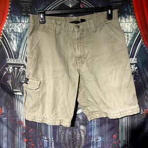 VTG Harley-Davidson Cargo Shorts Men's 34 Beige Cotton Moto Outdoor Utility